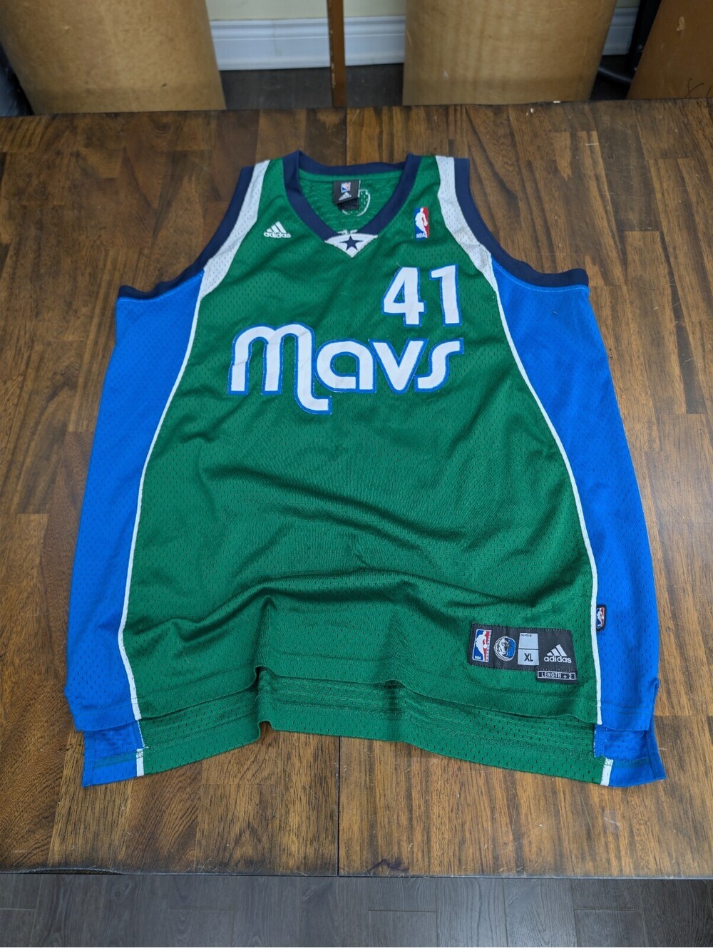 Dirk Nowitzki Dallas Mavericks Adidas Alternate Jersey XL